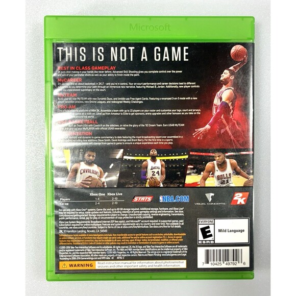 NBA 2K17 Xbox One 2016 Complete with Manual and Inserts Paul George Cover Tested - Picture 3 of 9